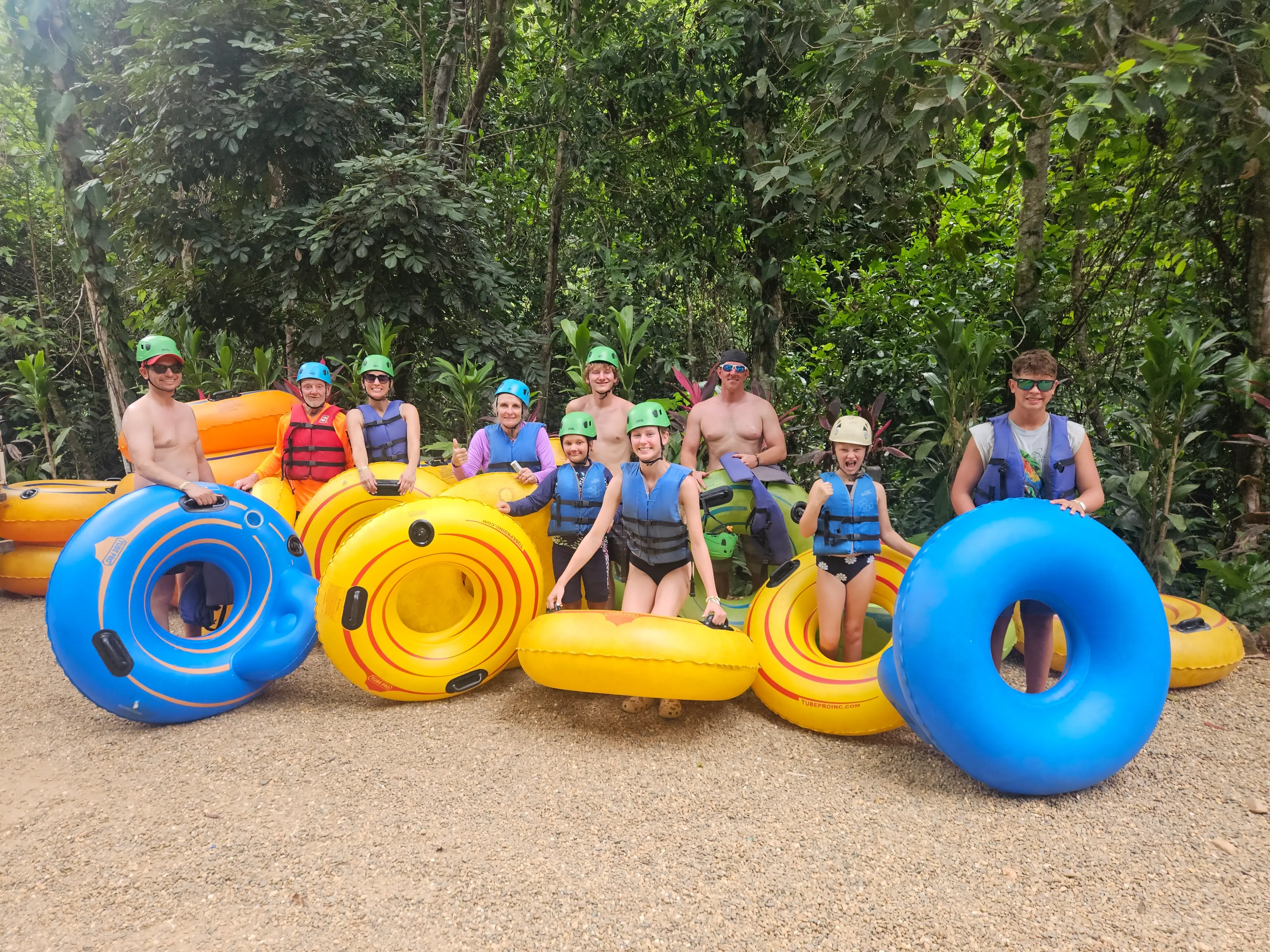 Waterfall and river tubing adventure in Southern Belize